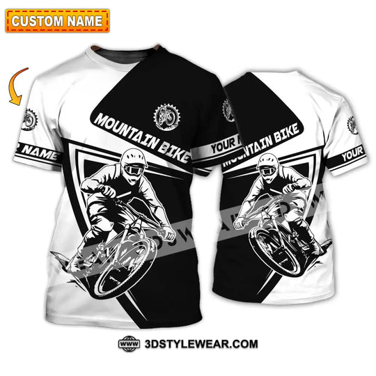 Unisex Shirt - Custom Name Mountain Bike Player Sport Shirt, Motobike style option 1