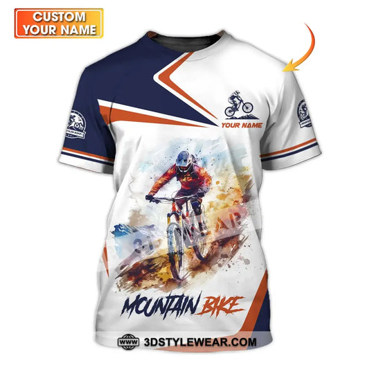 Unisex Shirt - Custom Name Mountain Bike Shirt, Mountain Bike Player style option 1