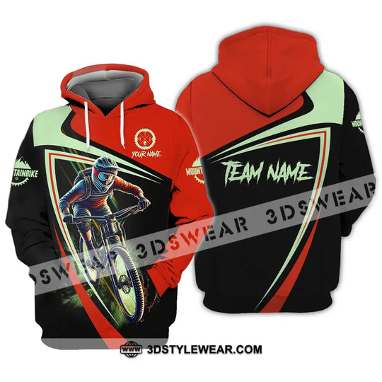 Unisex Shirt - Custom Name Mountain Bike Sport Shirt, Biker style option 3