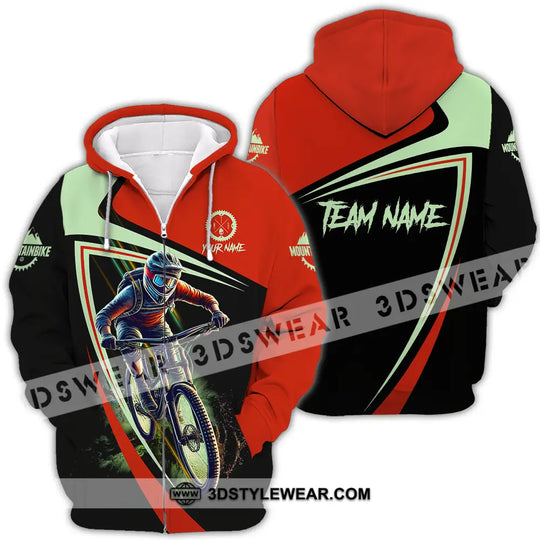 Unisex Shirt - Custom Name Mountain Bike Sport Shirt, Biker style option 4