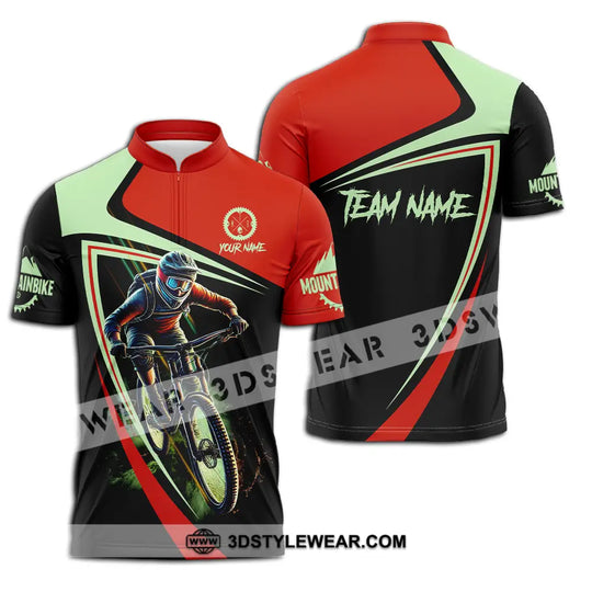 Unisex Shirt - Custom Name Mountain Bike Sport Shirt, Biker style option 2