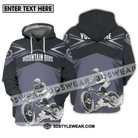 Unisex Shirt - Custom Name Mountain Bike Sport Shirt, Classic Design style option 3