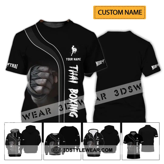 Unisex Shirt - Custom Name Shirt - Muay Thai, Thai Boxing Shirt style option 2