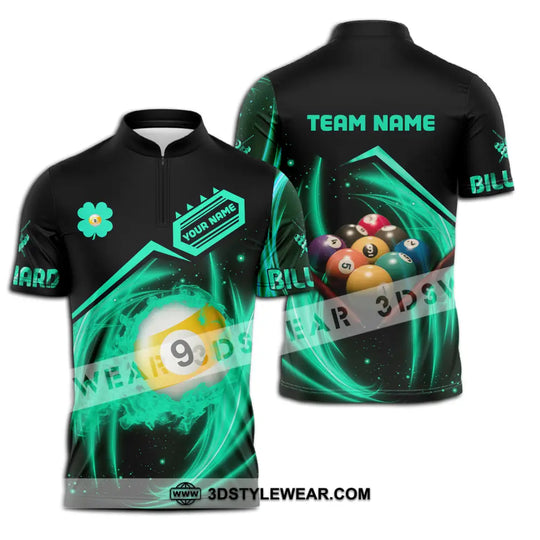 Unisex Shirt - Custom Name Neon Color Shirt, Billiard style option 2