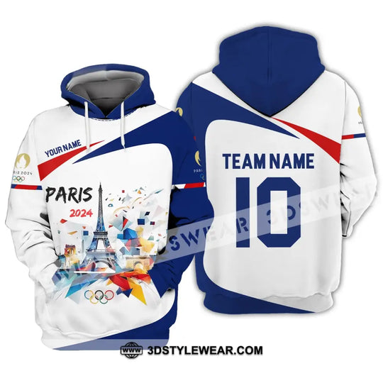 Unisex Shirt - Custom Name, Number And Team Name Olympic Paris 2024 Sport Shirt style option 2