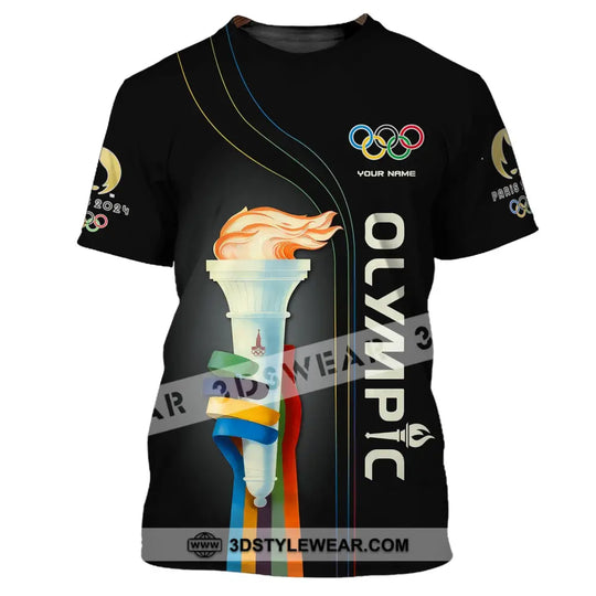 Unisex Shirt, Custom Name Olympic Shirt, 2024 Olympic Long Sleeve Polo Shirt style option 2