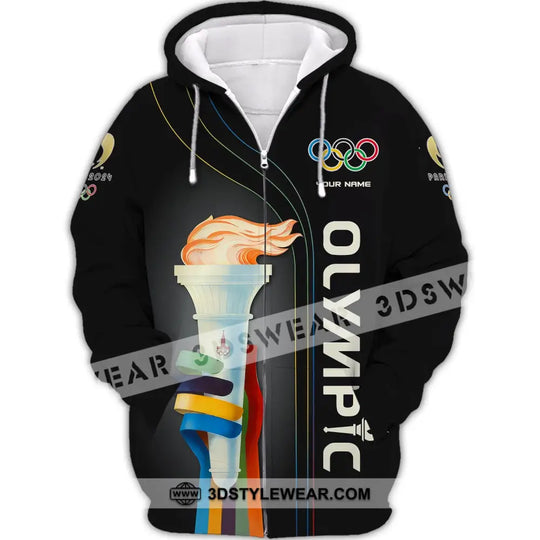 Unisex Shirt, Custom Name Olympic Shirt, 2024 Olympic Long Sleeve Polo Shirt style option 3