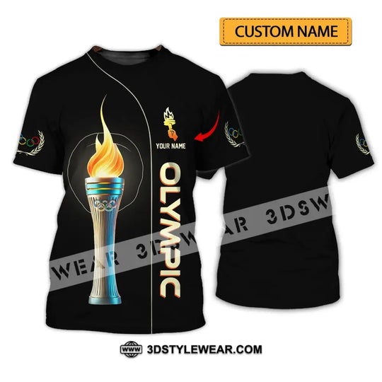 Unisex Shirt - Custom Name Olympic Fire Shirt style option 1
