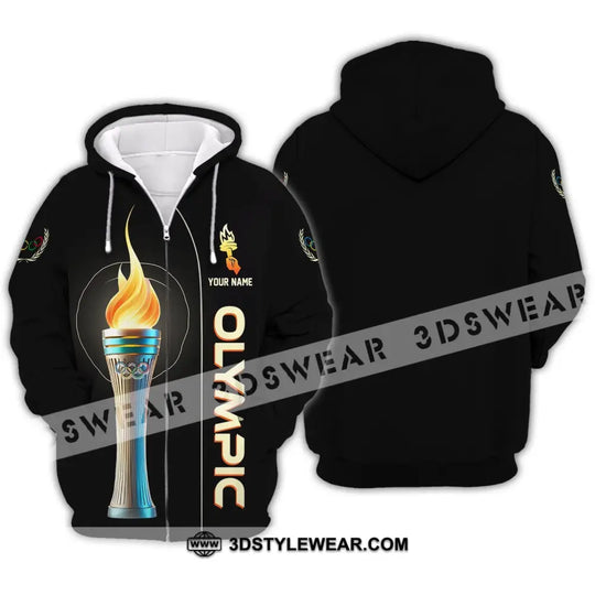 Unisex Shirt - Custom Name Olympic Fire Shirt style option 3