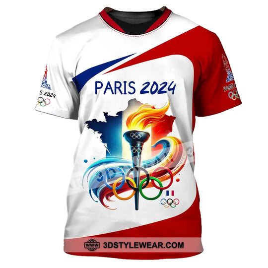 Unisex Shirt, Custom Name Olympic Shirt, Paris 2024 Olympic Long Sleeve Polo Shirt style option 2