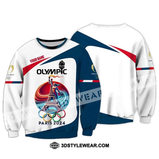 Unisex Shirt - Custom Name Shirt, Olympic Paris 2024 style option 4