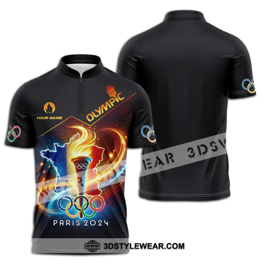 Unisex Shirt - Custom Name Olympic Shirt, Olympic Paris 2024 style option 2