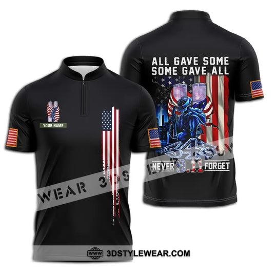 Unisex Shirt - Custom Name Patriot Day 911 Shirt, All Gave Some Some Gave All style option 2