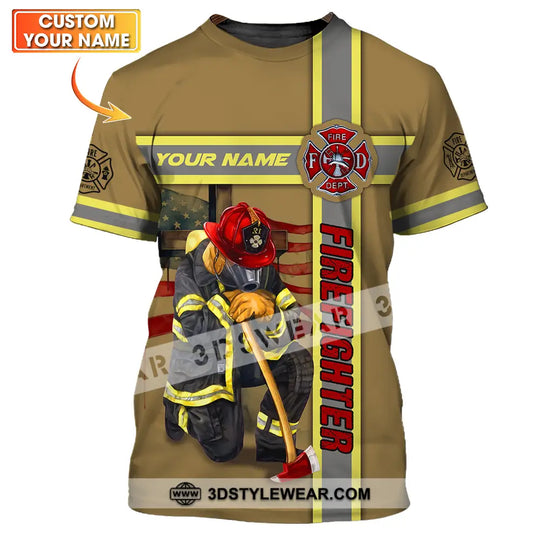 Unisex Shirt - Custom Name Patriot Day 911 Shirt, Firefighter style option 1