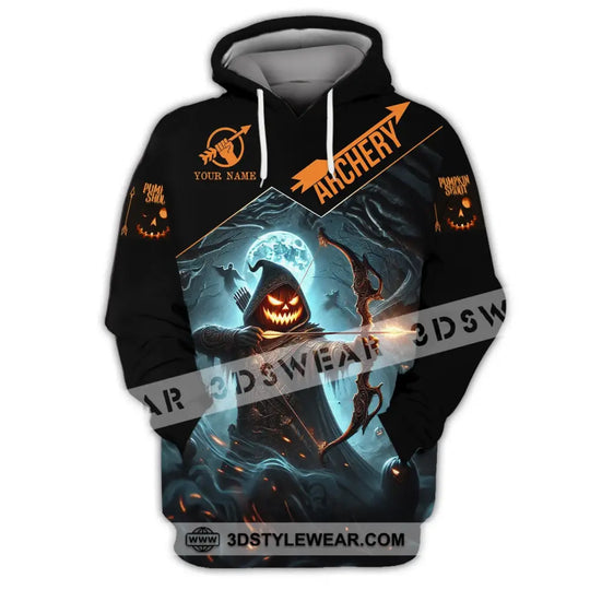 Unisex Shirt - Custom Name Shirt Pumpkin Shoot Archery style option 2