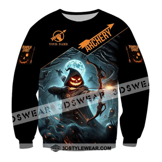 Unisex Shirt - Custom Name Shirt Pumpkin Shoot Archery style option 4