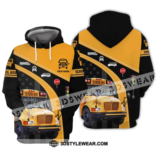 Unisex Shirt - Custom Name School Bus Shirt style option 3