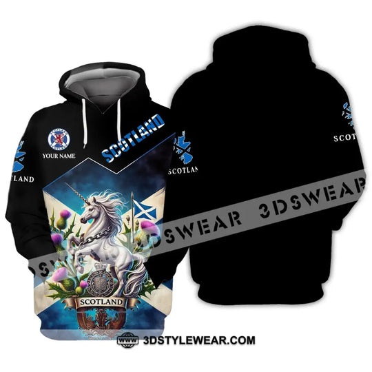 Unisex Shirt - Custom Name Scotland Horse Shirt style option 2