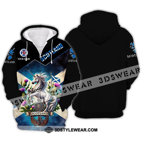 Unisex Shirt - Custom Name Scotland Horse Shirt style option 3