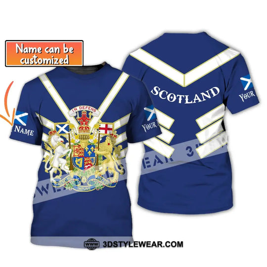 Unisex Shirt, Custom Name Scotland Shirt, In Defens, Scotland T-Shirt style option 1