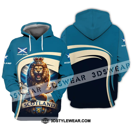 Unisex Shirt - Custom Name, Scotland Lion Shirt style option 4