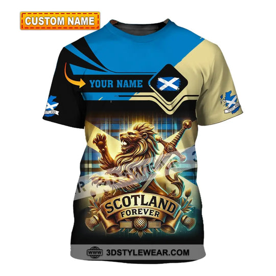 Unisex Shirt, Custom Name Scotland Shirt, Scotland Polo Long Sleeve, Scotland Gift style option 1