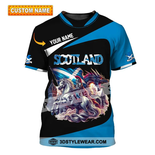 Unisex Shirt, Custom Name Scotland Shirt, Scotland Polo Long Sleeve, Scotland Gift style option 1