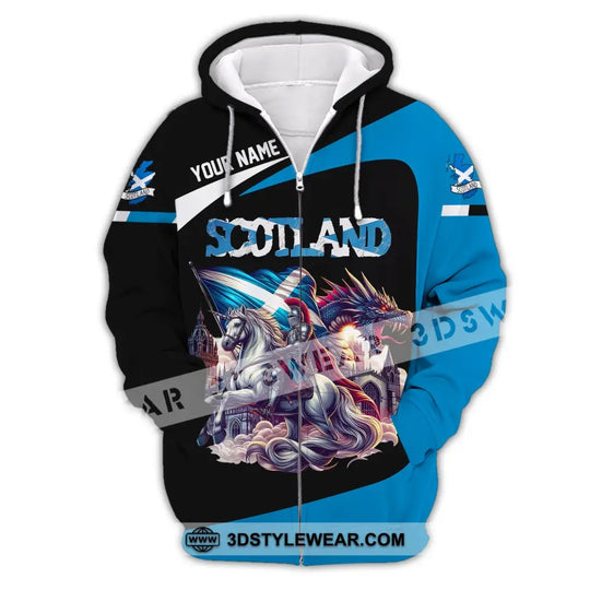 Unisex Shirt, Custom Name Scotland Shirt, Scotland Polo Long Sleeve, Scotland Gift style option 3