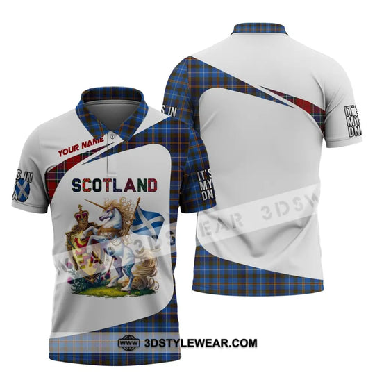 Unisex Shirt, Custom Name Scotland Shirt, Scotland Polo Long Sleeve, Scotland Lover T-Shirt style option 4