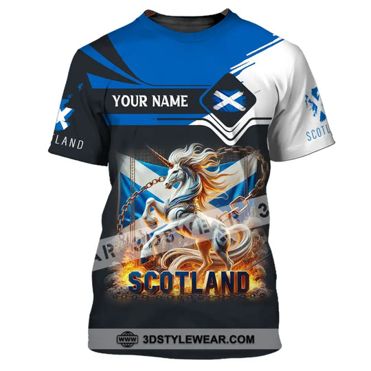 Unisex Shirt, Custom Name Scotland Shirt, Scotland Polo Long Sleeve, Scottish Gift style option 4