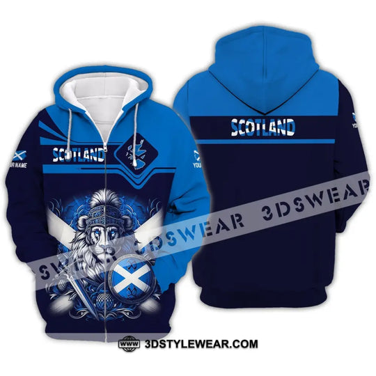 Unisex Shirt - Custom Name Scotland Sport Shirt style option 3