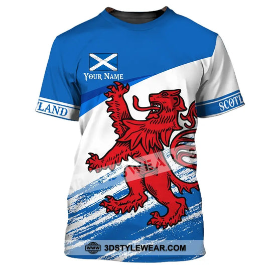 Unisex Shirt, Custom Name Scotland Zipper Hoodie, Scotland Love Shirt, Scotland Lover T-Shirt style option 3
