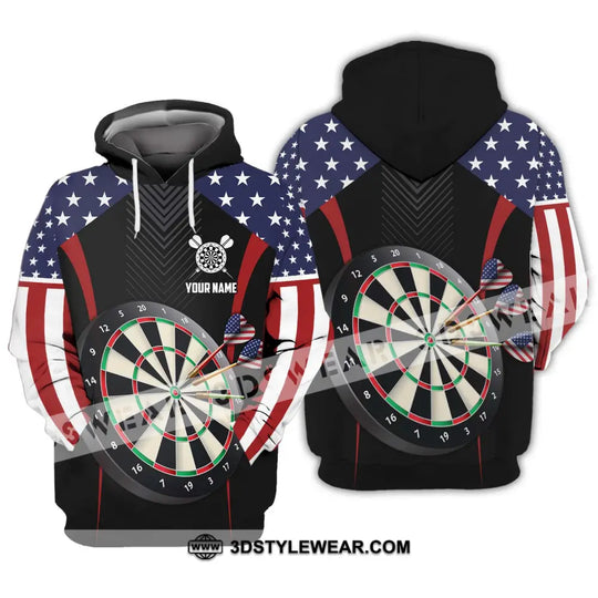 Unisex Shirt - Custom Name Sport Shirt, America Darts style option 3