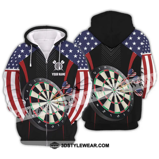 Unisex Shirt - Custom Name Sport Shirt, America Darts style option 2