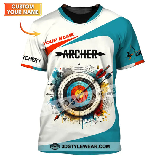 Unisex Shirt - Custom Name Sport Shirt, Archery Classic style option 1