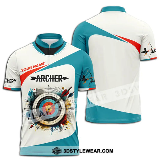 Unisex Shirt - Custom Name Sport Shirt, Archery Classic style option 2