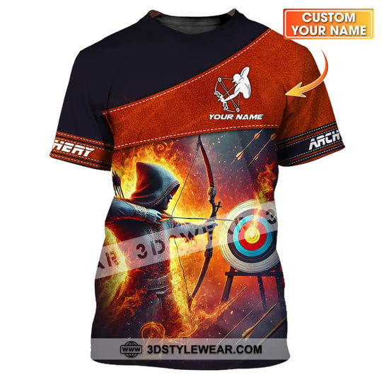 Unisex Shirt - Custom Name Sport Shirt, Archery Lover style option 1