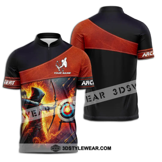 Unisex Shirt - Custom Name Sport Shirt, Archery Lover style option 2