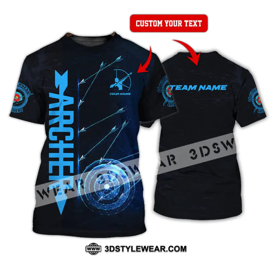 Unisex Shirt - Custom Name Sport Shirt, Archery Player style option 1