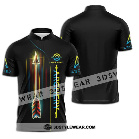 Unisex Shirt - Custom Name Sport Shirt, Archery Player style option 2