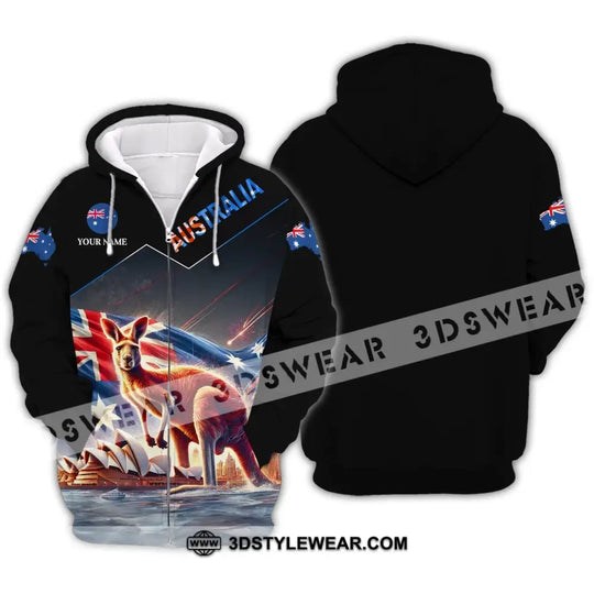 Unisex Shirt - Custom Name Sport Shirt, Australia Icons style option 3