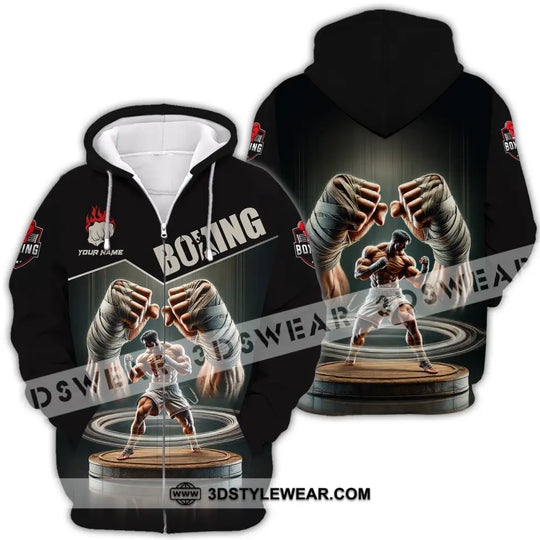 Unisex Shirt - Custom Name Sport Shirt, Boxing Player Boxing Lover style option 4