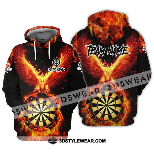 Unisex Shirt - Custom Name Sport Shirt, Fire Eagle Darts Player style option 3