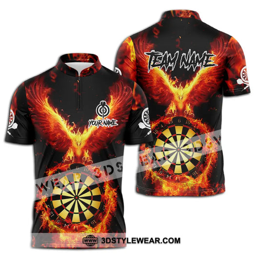 Unisex Shirt - Custom Name Sport Shirt, Fire Eagle Darts Player style option 2