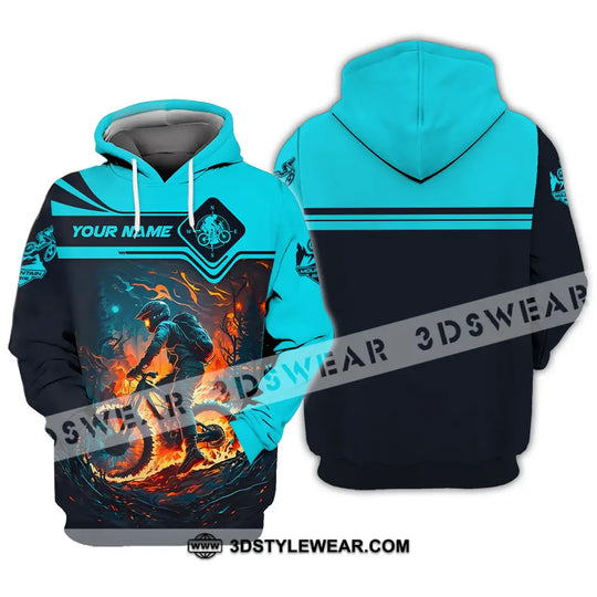 Unisex Shirt - Custom Name Sport Shirt, Fire Mountain Biker style option 3