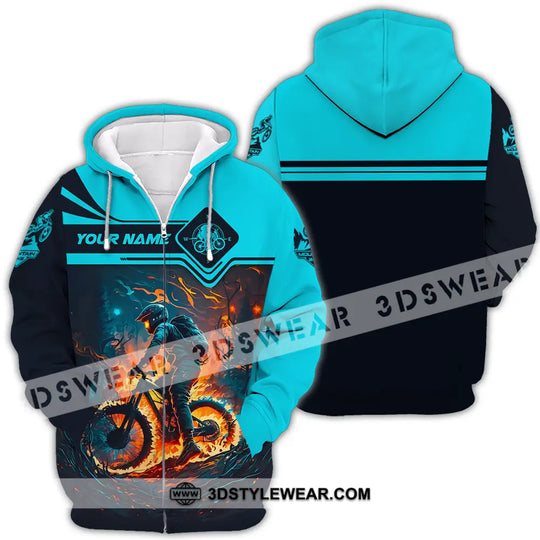 Unisex Shirt - Custom Name Sport Shirt, Fire Mountain Biker style option 4