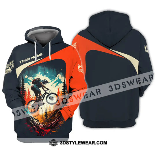 Unisex Shirt - Custom Name Sport Shirt For Mountain Bike Cool Player style option 3