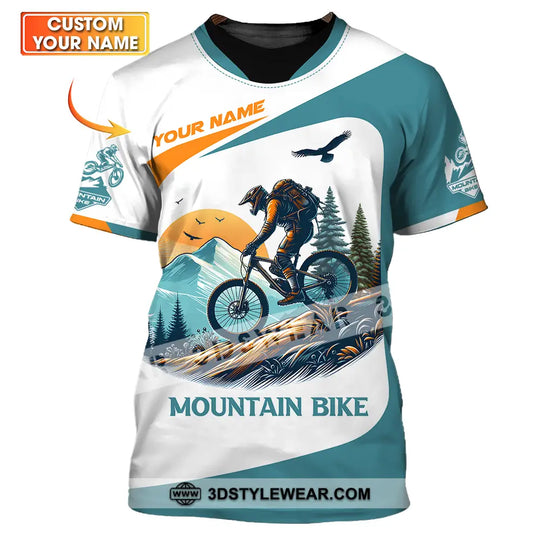 Unisex Shirt - Custom Name Sport Shirt For Mountain Bike Player style option 1