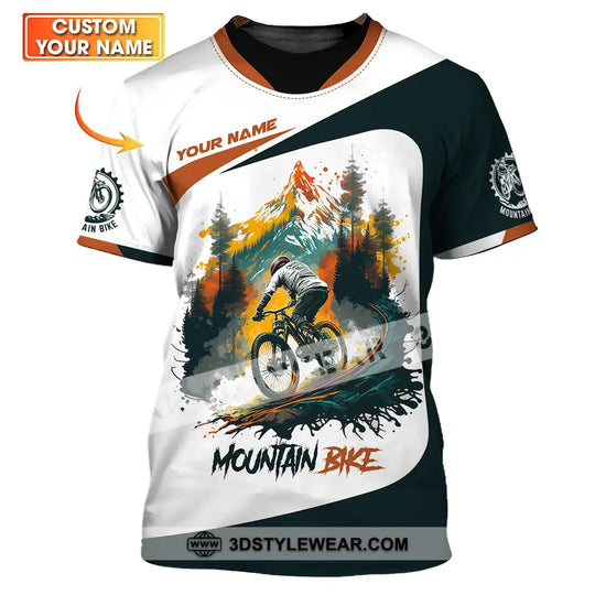 Unisex Shirt - Custom Name Sport Shirt, Mountain Bike Lover style option 1