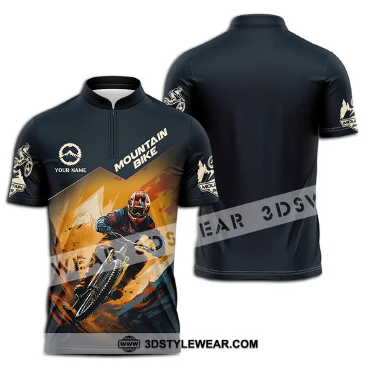 Unisex Shirt - Custom Name Sport Shirt, Mountain Bike Player style option 2